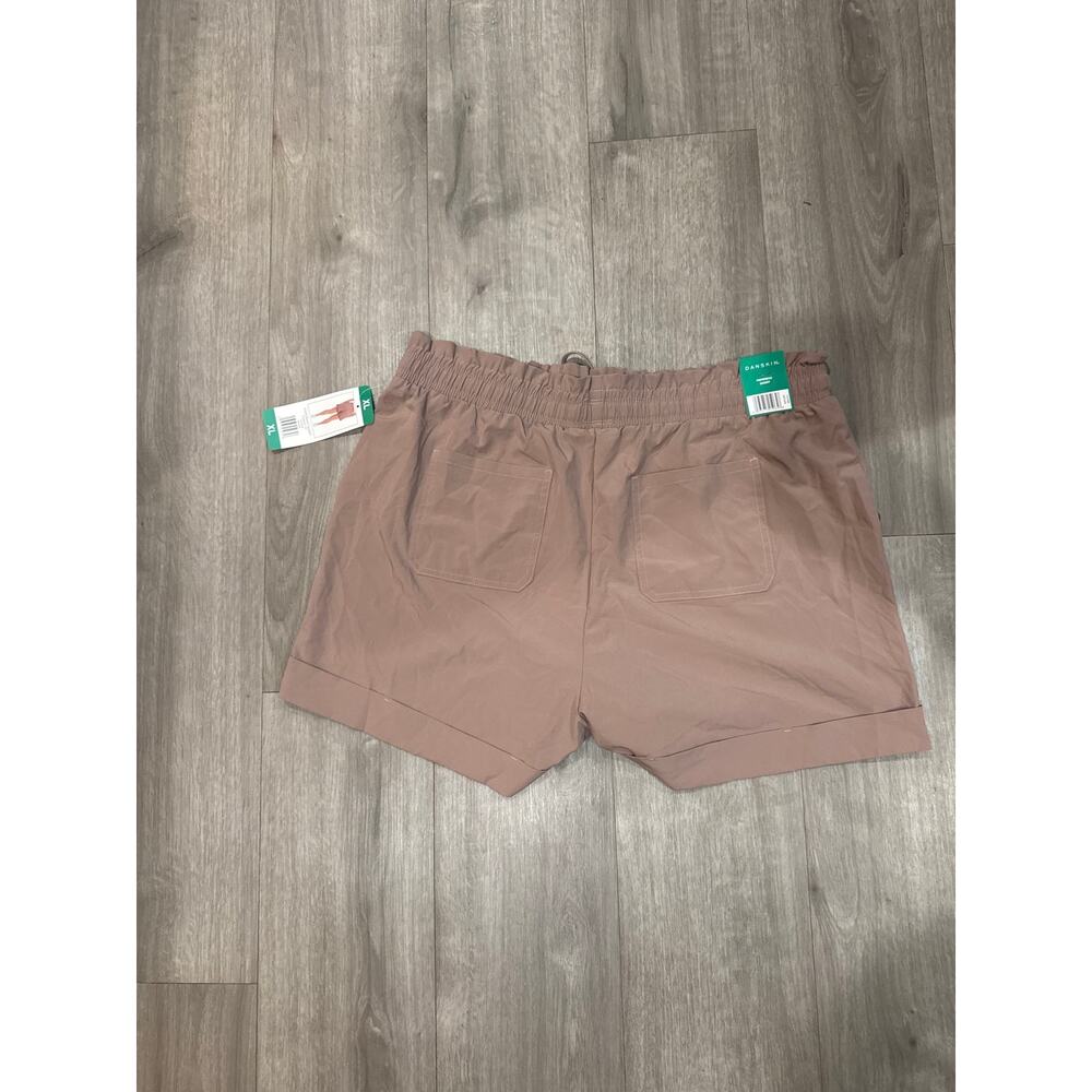 Danskin Paper Bag Shorts Pink & Green Women's Size XL - Picture 9 of 16